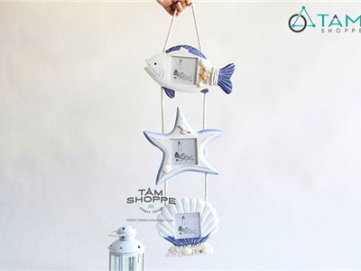 Bộ 3 khung ảnh treo tường phong cách biển KA-PCB-05